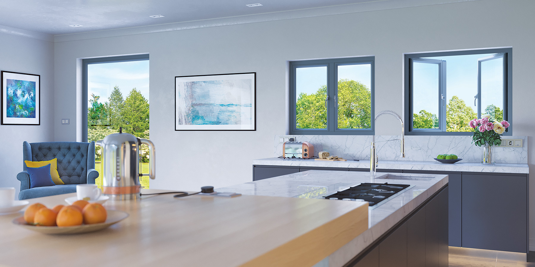 Aluminium French Window